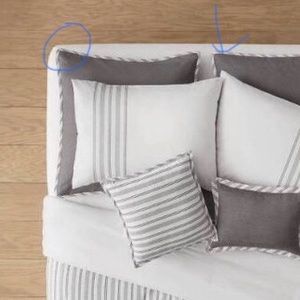 NWOT 2 Threshold Euro Pillow Shams Edenton